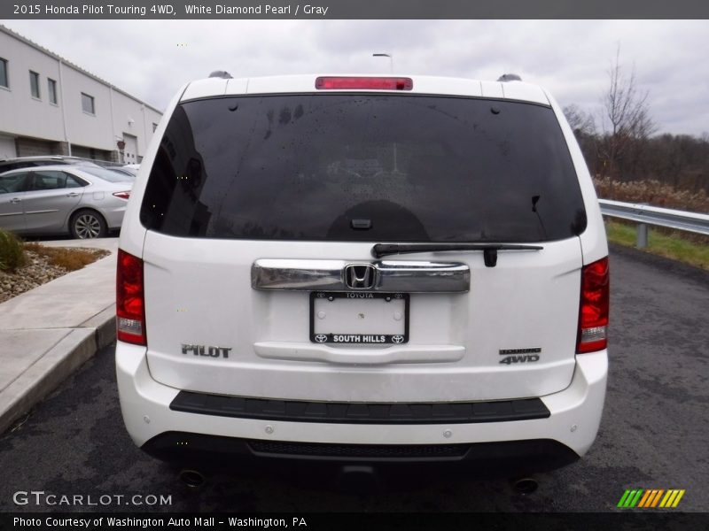 White Diamond Pearl / Gray 2015 Honda Pilot Touring 4WD