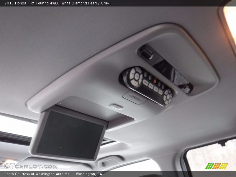 White Diamond Pearl / Gray 2015 Honda Pilot Touring 4WD