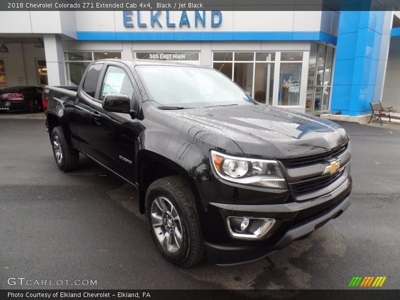Black / Jet Black 2018 Chevrolet Colorado Z71 Extended Cab 4x4