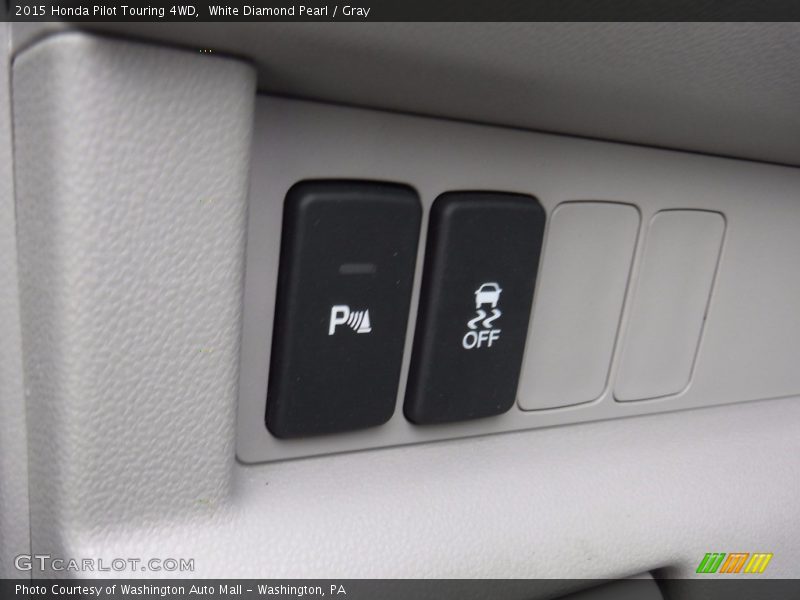 White Diamond Pearl / Gray 2015 Honda Pilot Touring 4WD