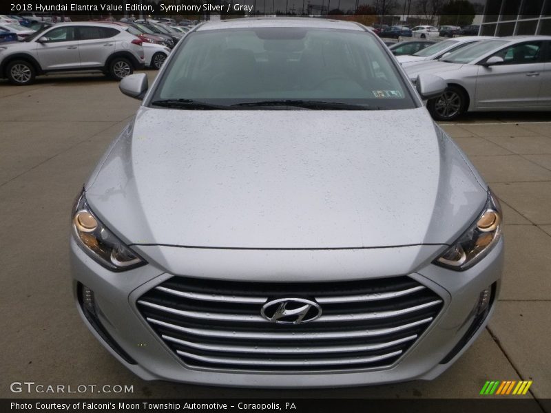 Symphony Silver / Gray 2018 Hyundai Elantra Value Edition