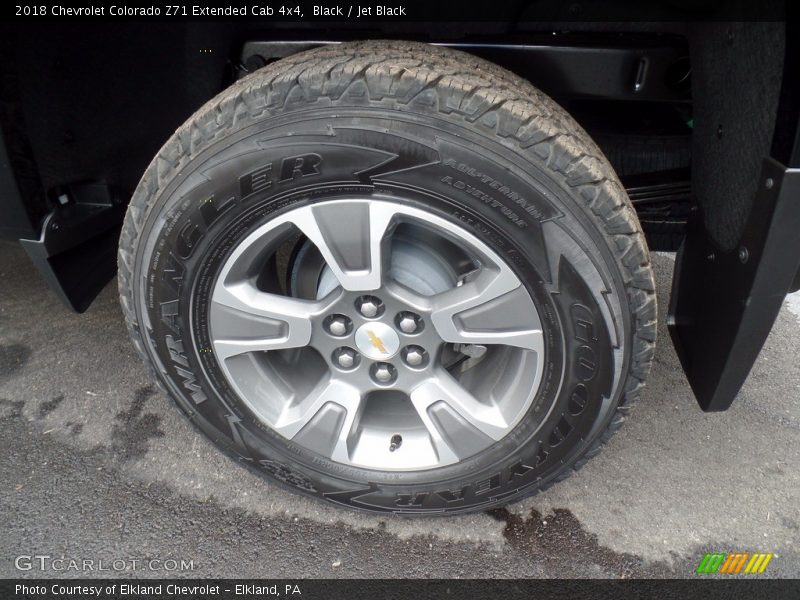 Black / Jet Black 2018 Chevrolet Colorado Z71 Extended Cab 4x4