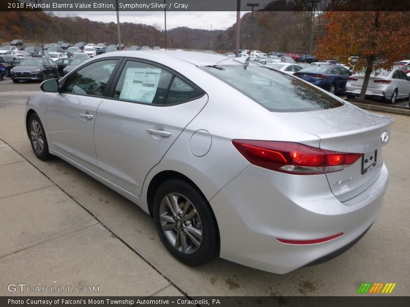 Symphony Silver / Gray 2018 Hyundai Elantra Value Edition
