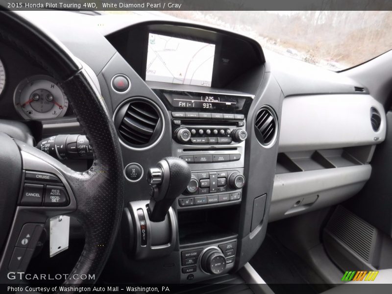 White Diamond Pearl / Gray 2015 Honda Pilot Touring 4WD