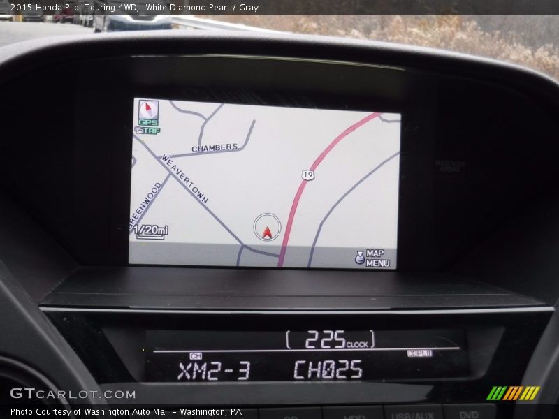 White Diamond Pearl / Gray 2015 Honda Pilot Touring 4WD