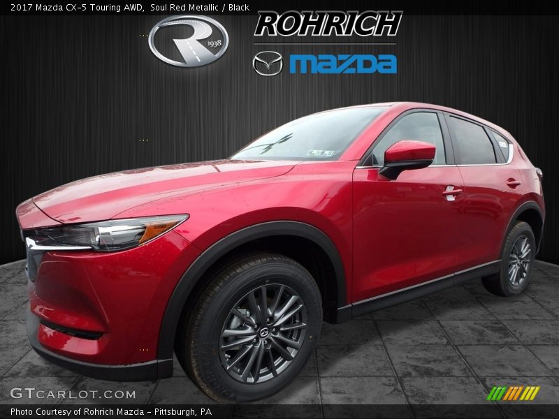 Soul Red Metallic / Black 2017 Mazda CX-5 Touring AWD