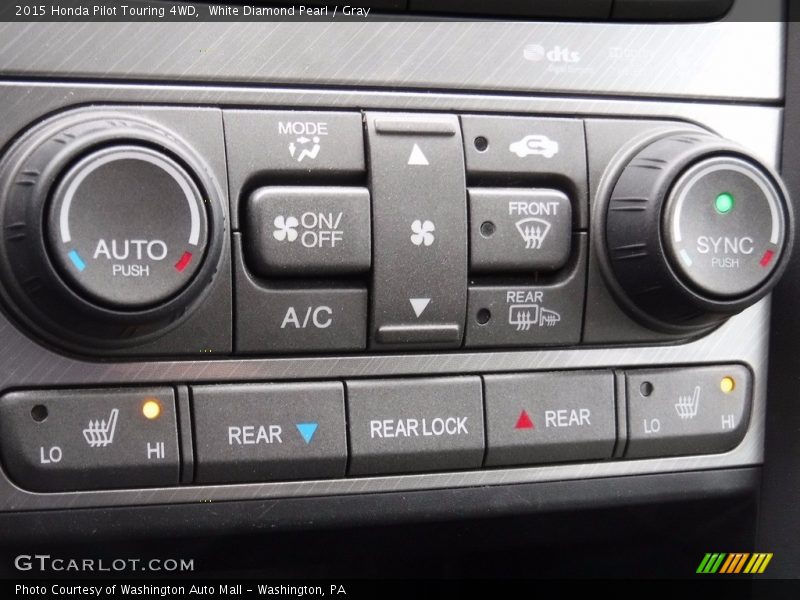 White Diamond Pearl / Gray 2015 Honda Pilot Touring 4WD