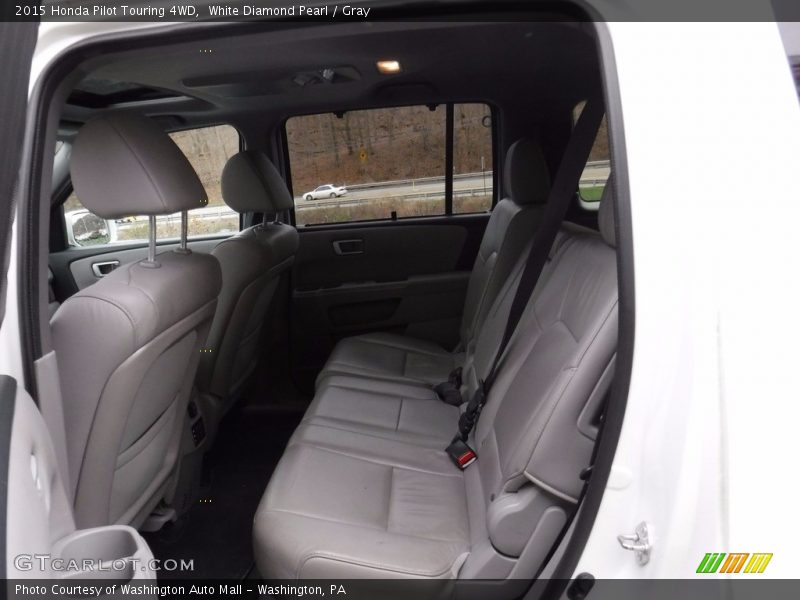 White Diamond Pearl / Gray 2015 Honda Pilot Touring 4WD