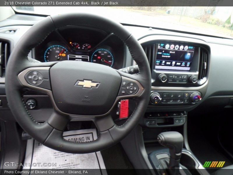 Black / Jet Black 2018 Chevrolet Colorado Z71 Extended Cab 4x4