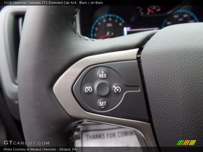 Black / Jet Black 2018 Chevrolet Colorado Z71 Extended Cab 4x4