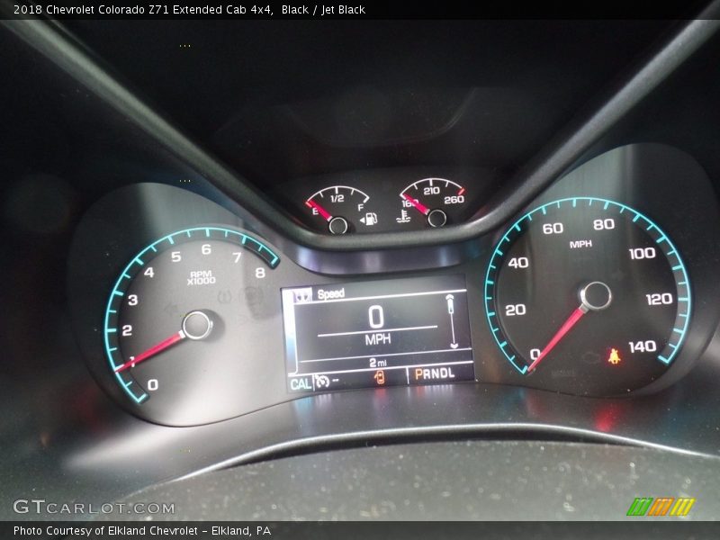 Black / Jet Black 2018 Chevrolet Colorado Z71 Extended Cab 4x4