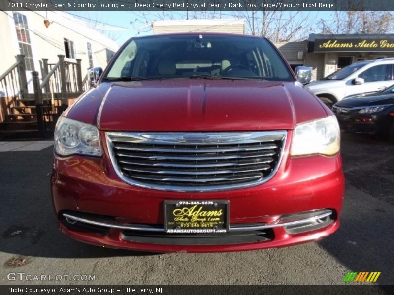 Deep Cherry Red Crystal Pearl / Dark Frost Beige/Medium Frost Beige 2011 Chrysler Town & Country Touring - L