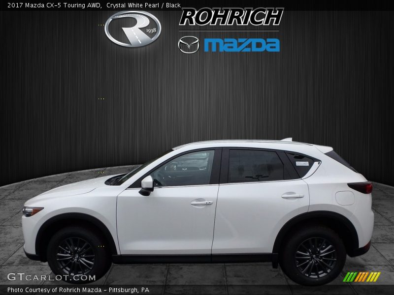 Crystal White Pearl / Black 2017 Mazda CX-5 Touring AWD