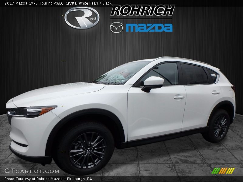 Crystal White Pearl / Black 2017 Mazda CX-5 Touring AWD