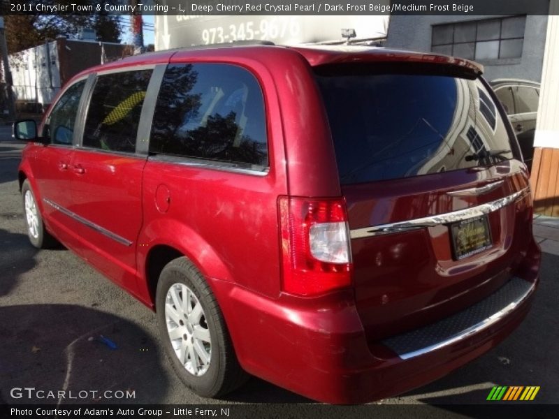 Deep Cherry Red Crystal Pearl / Dark Frost Beige/Medium Frost Beige 2011 Chrysler Town & Country Touring - L