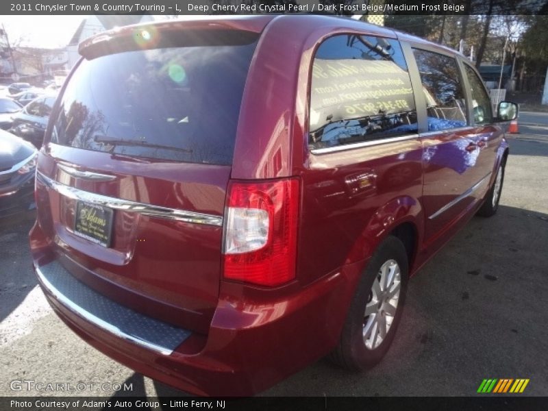 Deep Cherry Red Crystal Pearl / Dark Frost Beige/Medium Frost Beige 2011 Chrysler Town & Country Touring - L