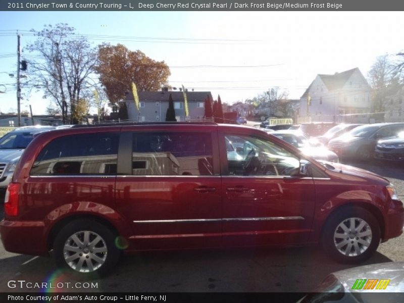 Deep Cherry Red Crystal Pearl / Dark Frost Beige/Medium Frost Beige 2011 Chrysler Town & Country Touring - L