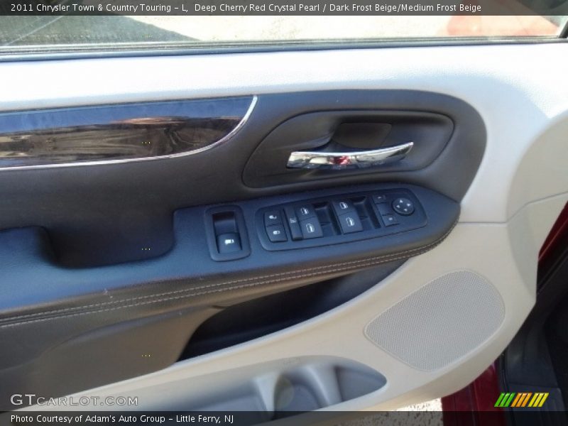 Deep Cherry Red Crystal Pearl / Dark Frost Beige/Medium Frost Beige 2011 Chrysler Town & Country Touring - L