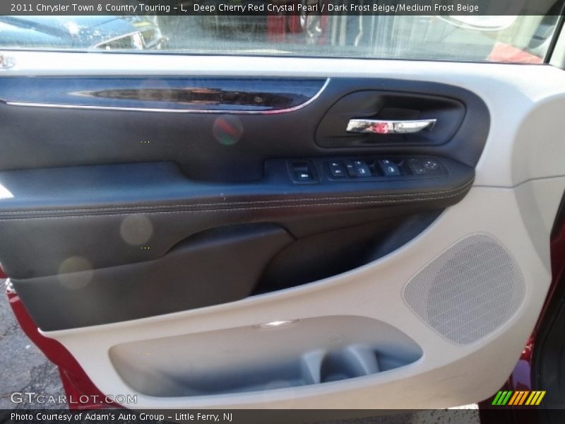 Deep Cherry Red Crystal Pearl / Dark Frost Beige/Medium Frost Beige 2011 Chrysler Town & Country Touring - L