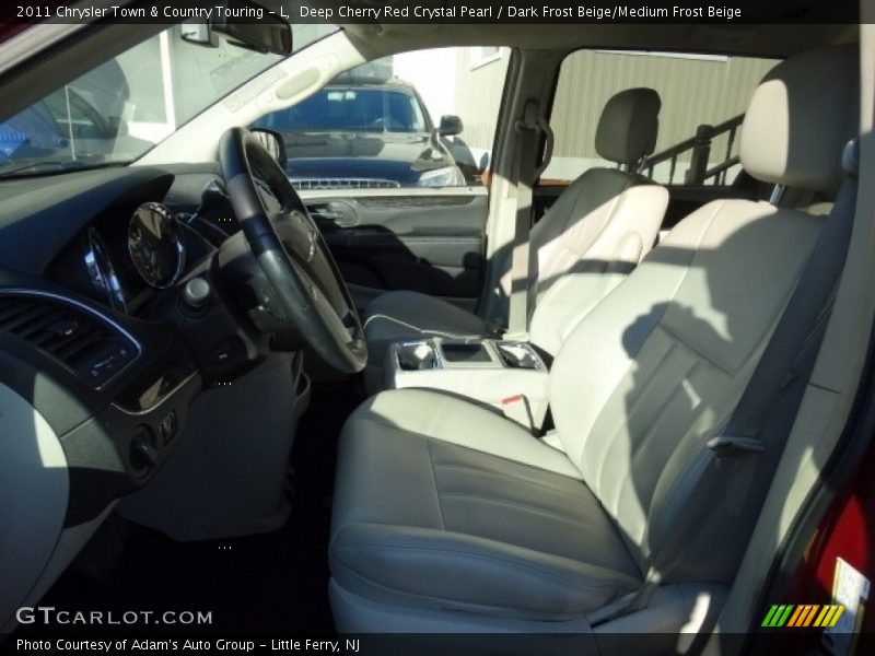 Deep Cherry Red Crystal Pearl / Dark Frost Beige/Medium Frost Beige 2011 Chrysler Town & Country Touring - L