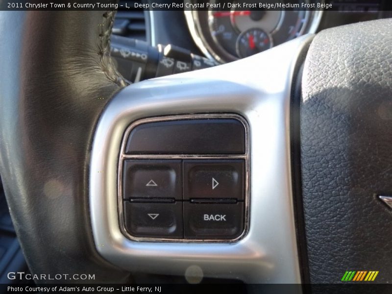 Deep Cherry Red Crystal Pearl / Dark Frost Beige/Medium Frost Beige 2011 Chrysler Town & Country Touring - L