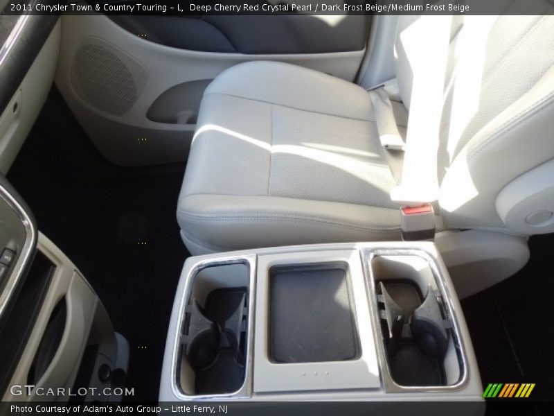 Deep Cherry Red Crystal Pearl / Dark Frost Beige/Medium Frost Beige 2011 Chrysler Town & Country Touring - L