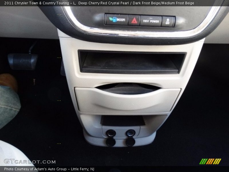 Deep Cherry Red Crystal Pearl / Dark Frost Beige/Medium Frost Beige 2011 Chrysler Town & Country Touring - L