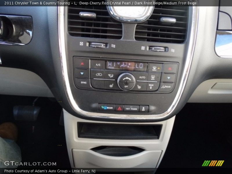 Deep Cherry Red Crystal Pearl / Dark Frost Beige/Medium Frost Beige 2011 Chrysler Town & Country Touring - L