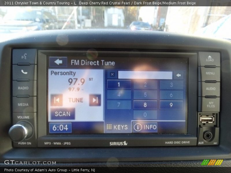Deep Cherry Red Crystal Pearl / Dark Frost Beige/Medium Frost Beige 2011 Chrysler Town & Country Touring - L