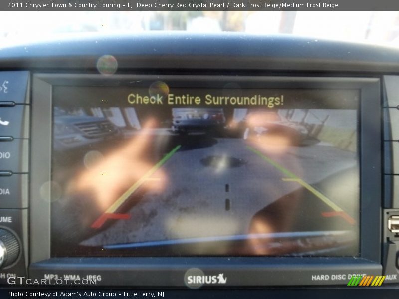Deep Cherry Red Crystal Pearl / Dark Frost Beige/Medium Frost Beige 2011 Chrysler Town & Country Touring - L