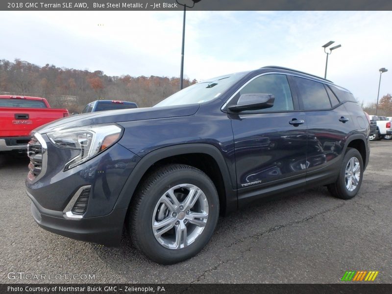 Blue Steel Metallic / ­Jet Black 2018 GMC Terrain SLE AWD