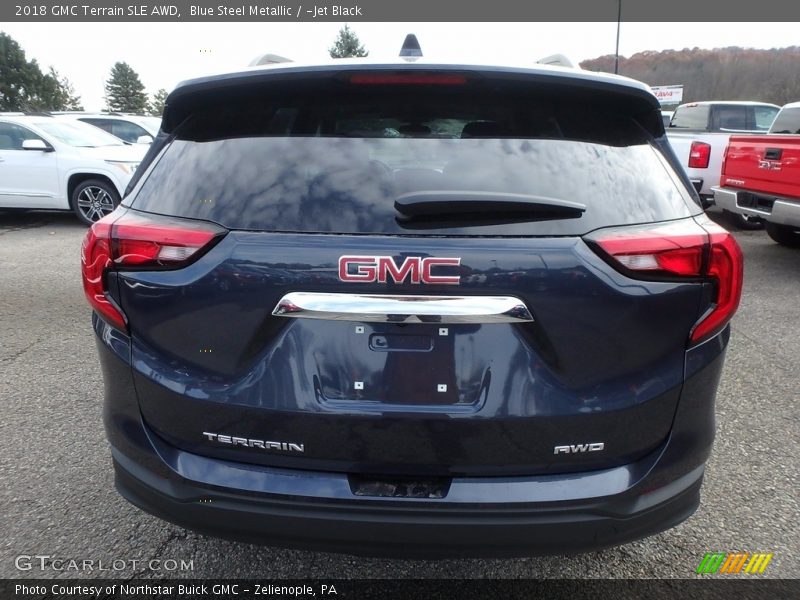 Blue Steel Metallic / ­Jet Black 2018 GMC Terrain SLE AWD