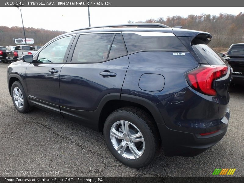 Blue Steel Metallic / ­Jet Black 2018 GMC Terrain SLE AWD