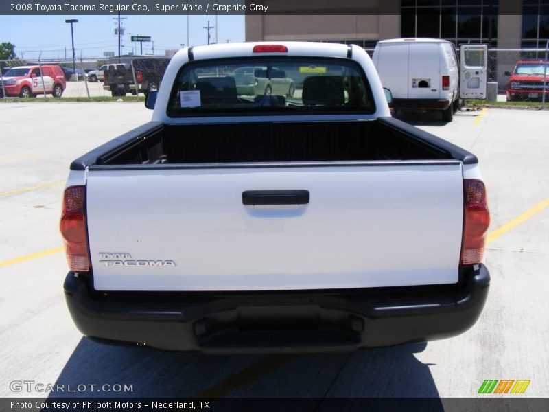 Super White / Graphite Gray 2008 Toyota Tacoma Regular Cab