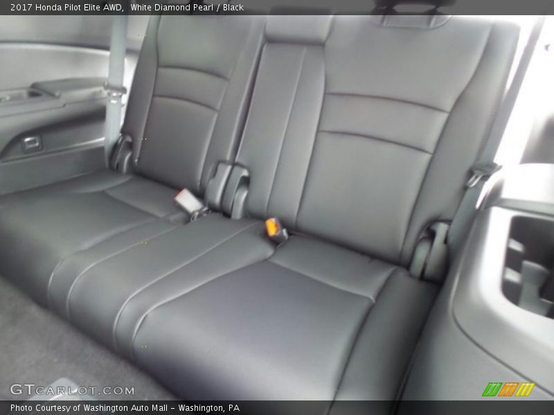 White Diamond Pearl / Black 2017 Honda Pilot Elite AWD