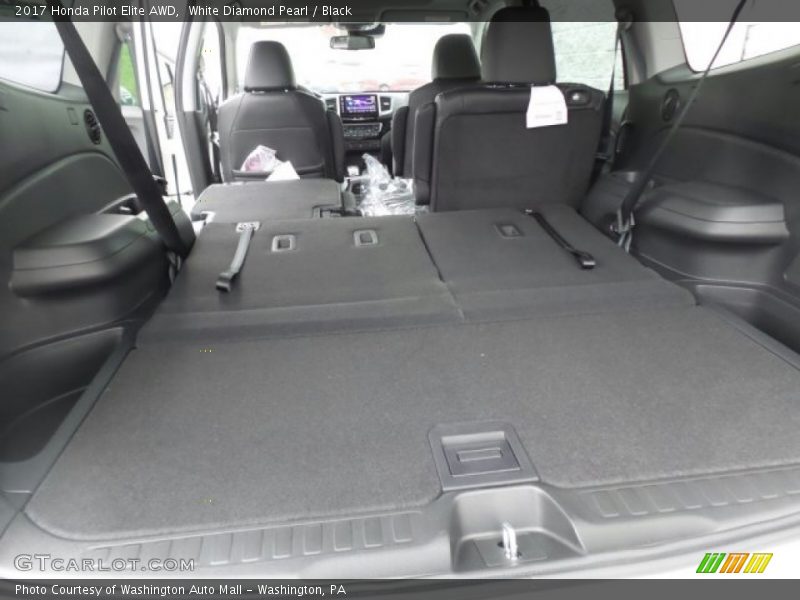White Diamond Pearl / Black 2017 Honda Pilot Elite AWD