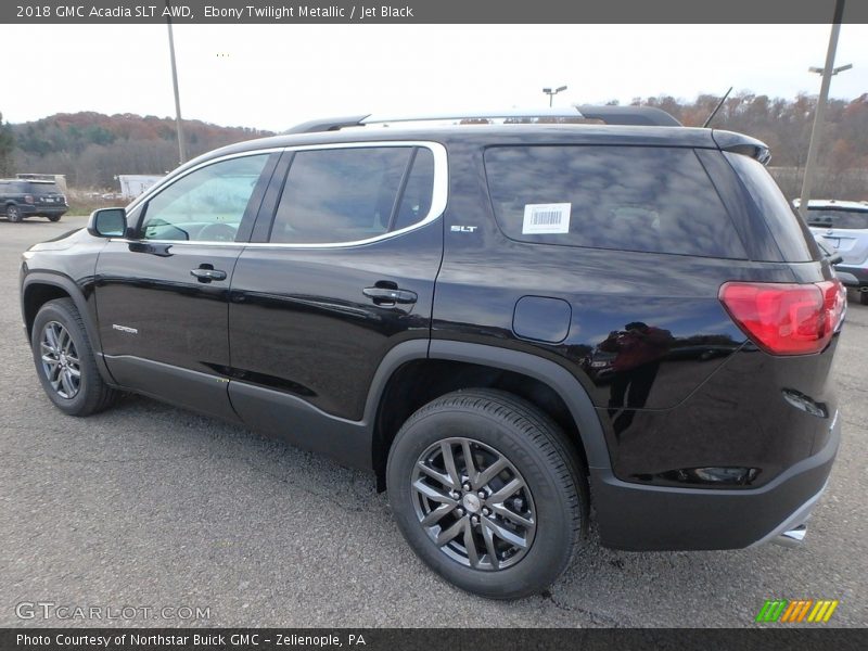 Ebony Twilight Metallic / Jet Black 2018 GMC Acadia SLT AWD