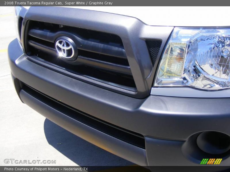 Super White / Graphite Gray 2008 Toyota Tacoma Regular Cab