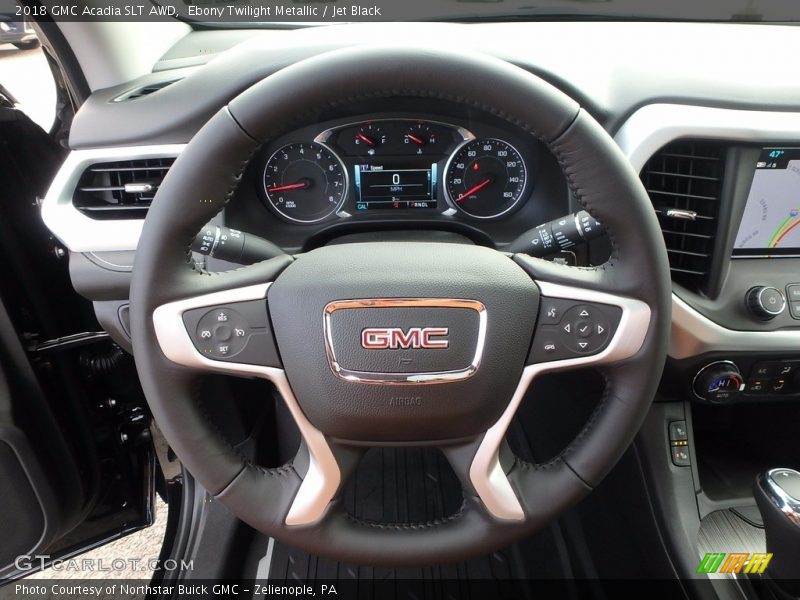 Ebony Twilight Metallic / Jet Black 2018 GMC Acadia SLT AWD