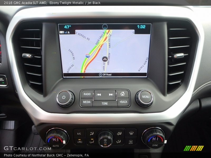 Ebony Twilight Metallic / Jet Black 2018 GMC Acadia SLT AWD