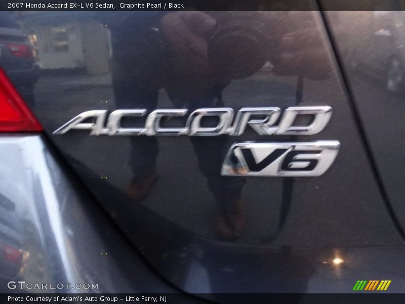 Graphite Pearl / Black 2007 Honda Accord EX-L V6 Sedan
