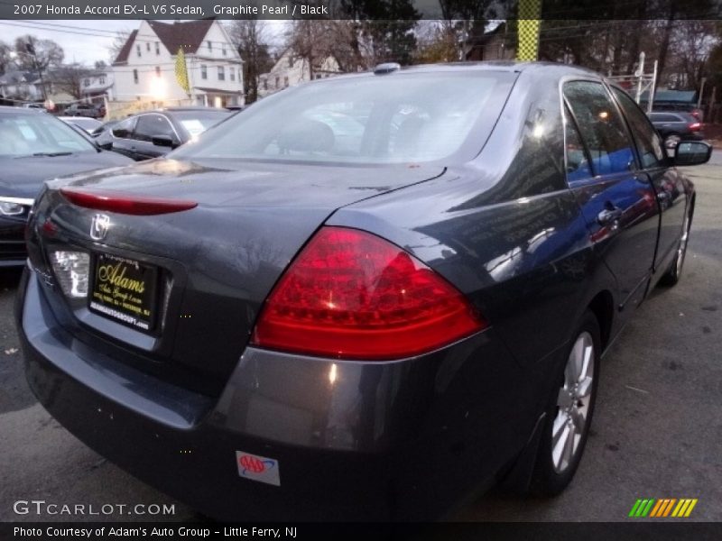 Graphite Pearl / Black 2007 Honda Accord EX-L V6 Sedan