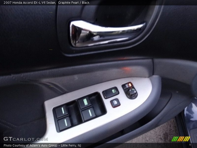 Graphite Pearl / Black 2007 Honda Accord EX-L V6 Sedan