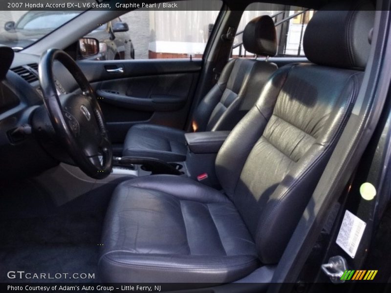 Graphite Pearl / Black 2007 Honda Accord EX-L V6 Sedan