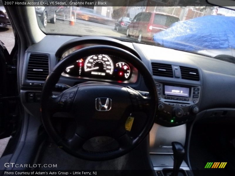 Graphite Pearl / Black 2007 Honda Accord EX-L V6 Sedan