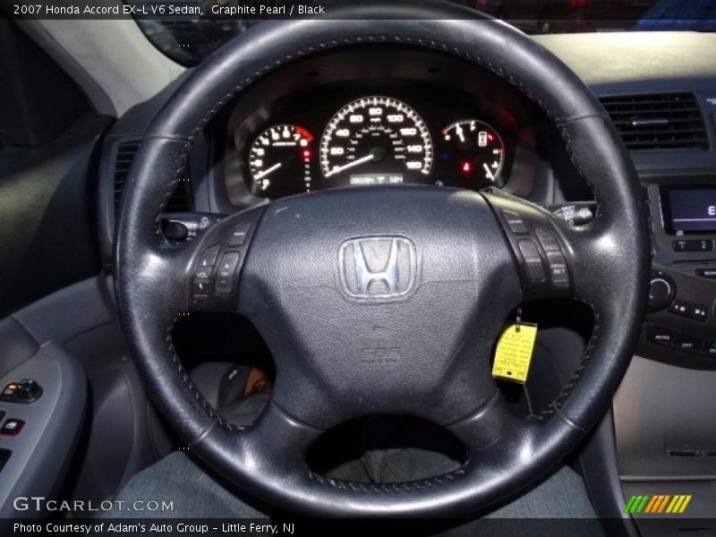 Graphite Pearl / Black 2007 Honda Accord EX-L V6 Sedan