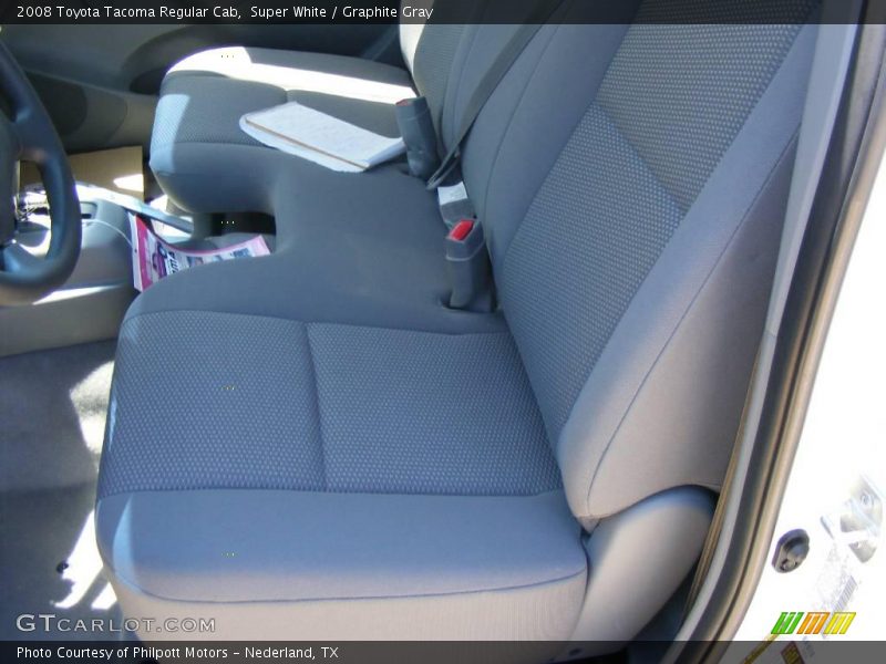 Super White / Graphite Gray 2008 Toyota Tacoma Regular Cab