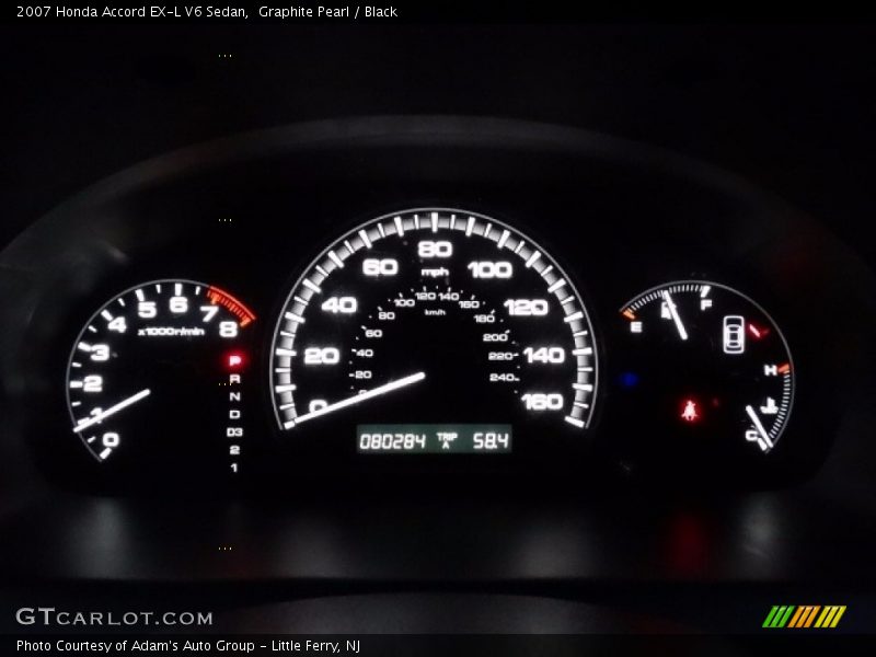 Graphite Pearl / Black 2007 Honda Accord EX-L V6 Sedan