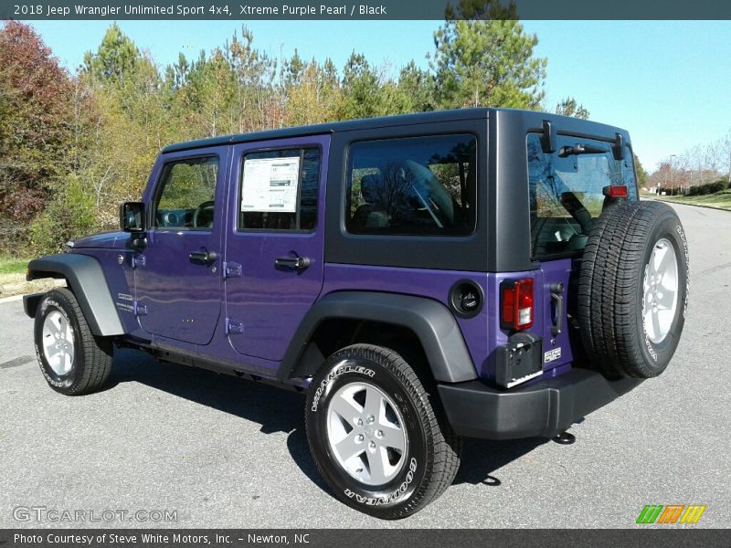 Xtreme Purple Pearl / Black 2018 Jeep Wrangler Unlimited Sport 4x4