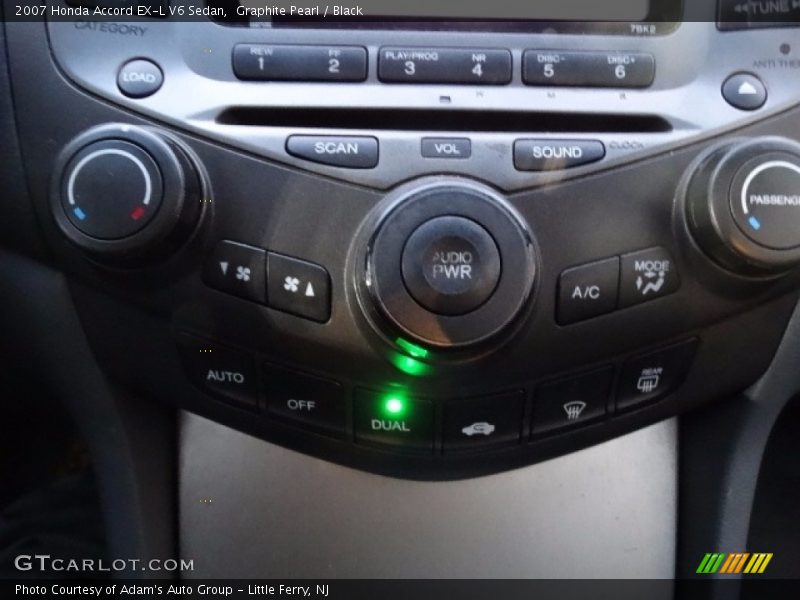 Graphite Pearl / Black 2007 Honda Accord EX-L V6 Sedan